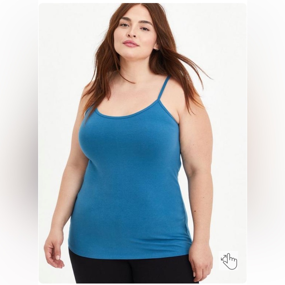Torrid Foxy Adjustable Tank Cami Blue Size 5X NWT